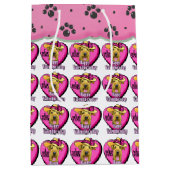 Airedale Terrier Valentijnsdag Medium Cadeauzakje (Voorkant)