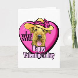 Airedale Terrier Valentijnse Gifts Feestdagen Kaart