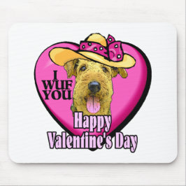 Airedale Terrier Valentijnse Gifts Muismat