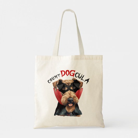 Airedale Terrier Vampire Trick or treat Halloween Tote Bag (Achterkant)