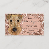 AIREDALE TERRIER VISITEKAARTJE (Voorkant)