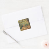 Airedale Terrier Vogels Kijken Vierkante Sticker (Envelop)