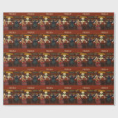 AIREDALE TERRIËR  & VRIENDEN       CADEAUPAPIER (Vlak)