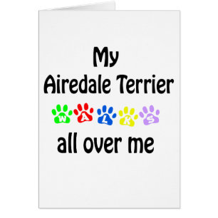 Airedale Terrier Wandelingen Ontwerp