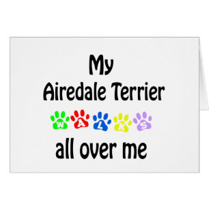 Airedale Terrier Wandelingen Ontwerp