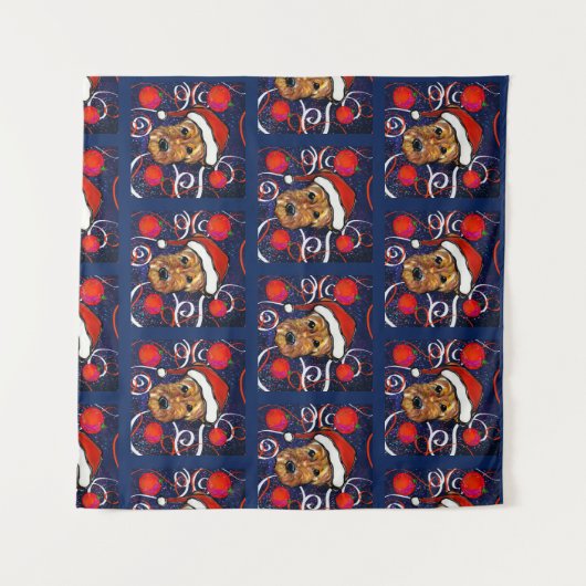 AIREDALE TERRIER WANDKLEED (Voorkant (horizontaal))