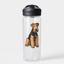 Airedale Terrier Waterfles