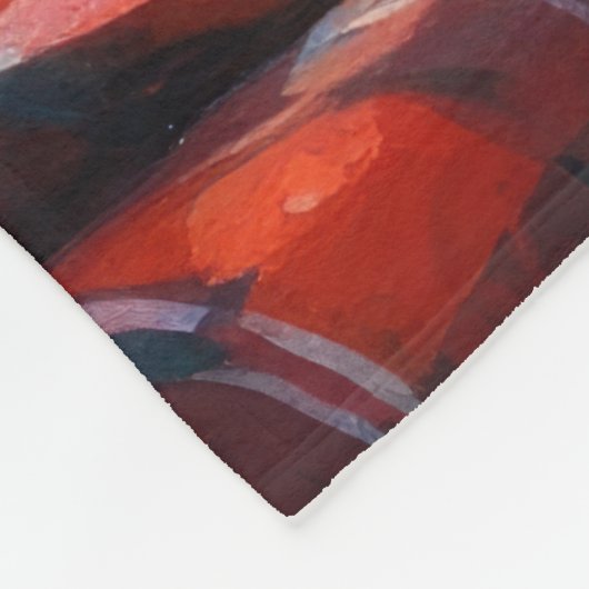 Airedale Terrier With Christmas Lights Holiday  Fleece Deken (Hoek)