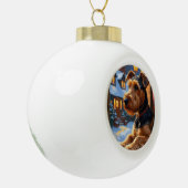 Airedale Terrier With Christmas Lights Holiday  Keramische Bal Ornament (Links)