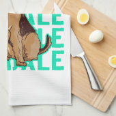 Airedale terriër zitten theedoek (Quarter Fold)