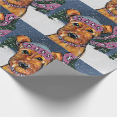 Airedale Terriers Cadeaupapier (Hoek)