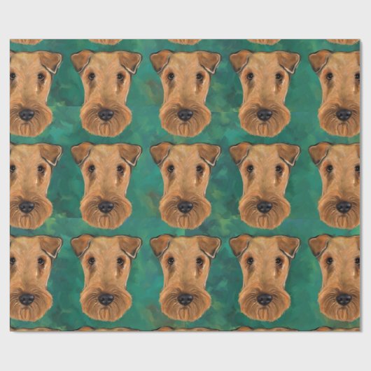 Airedale Terriers Cadeaupapier (Vlak)
