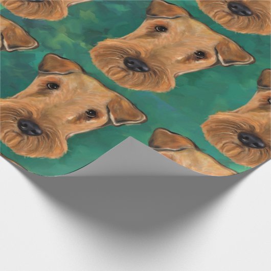 Airedale Terriers Cadeaupapier (Hoek)