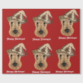 AIREDALE TERRIËRS CADEAUPAPIER (Vlak)
