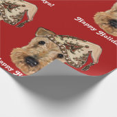 AIREDALE TERRIËRS CADEAUPAPIER (Hoek)