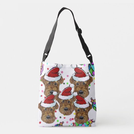 Airedale Terriers Crossbody Tas (Achterkant)