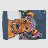 Airedale Terriers Golfhanddoek (Horizontaal)
