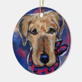 Airedale Terriers Keramisch Ornament (Links)