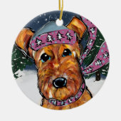 Airedale Terriers Keramisch Ornament (Voorkant)