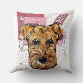 AIREDALE TERRIERS KUSSEN