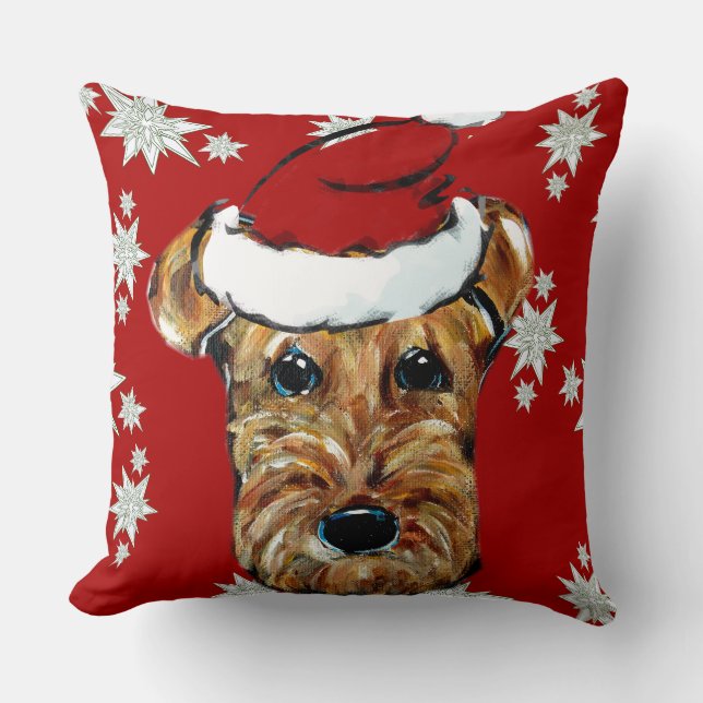 AIREDALE TERRIERS KUSSEN (Voorkant)