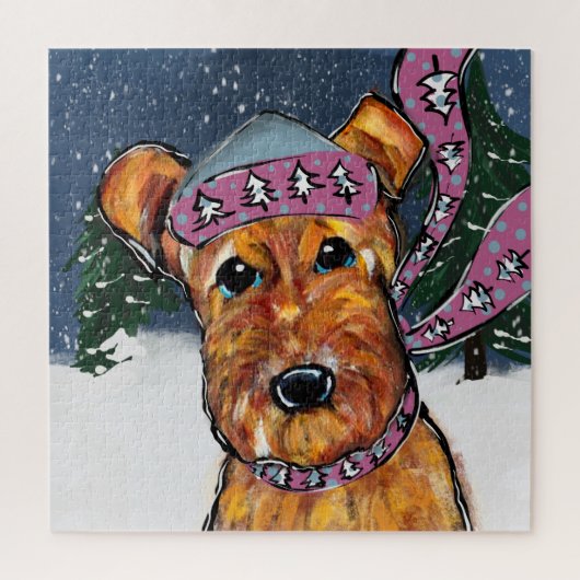 Airedale Terriërs Legpuzzel (Verticaal)