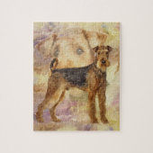 Airedale Terriers Mixed Media Digital art Legpuzzel (Verticaal)