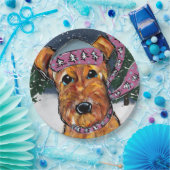 Airedale Terriers Papieren Bordje (Feest)