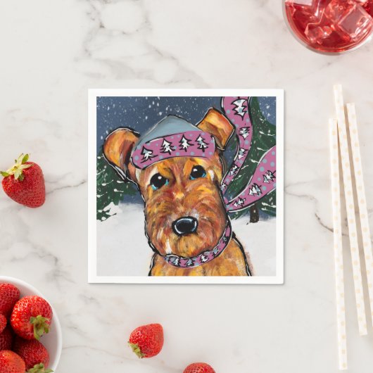 Airedale Terriers Servet (Insitu)