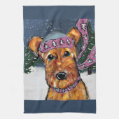 Airedale Terriers Theedoek (Verticaal)