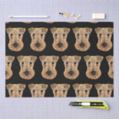 AIREDALE TERRIËRS   TISSUEPAPIER (Craft)