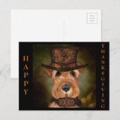 AIREDALE THANKSGIVING FEESTDAGENKAART (Voorkant / Achterkant)