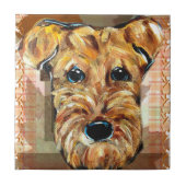 AIREDALE THANKSGIVING TEGELTJE (Voorkant)