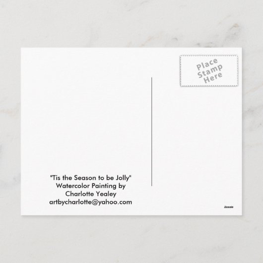 Airedale Tis het Seson kunst briefkaart (Achterkant)