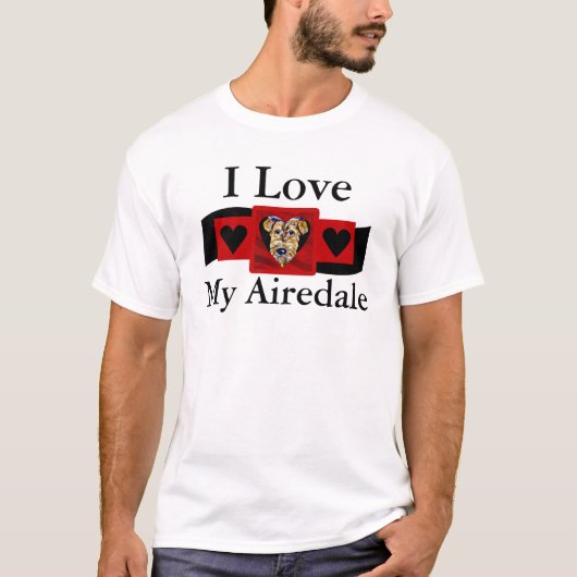 Airedale Valentijn T-shirt (Voorkant)