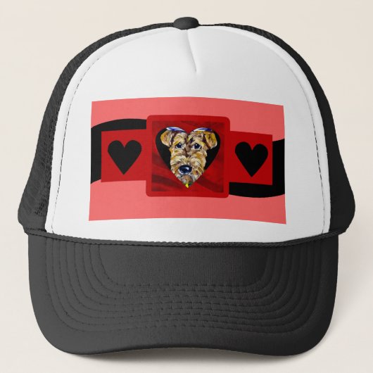 Airedale Valentijn Trucker Pet (Voorkant)