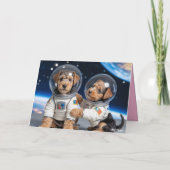 Airedale Valentijnkaart Feestdagen Kaart (Achterkant)