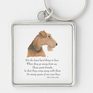 Airedale, Welsh, Lakeland Terrier Aandenken Sleutelhanger