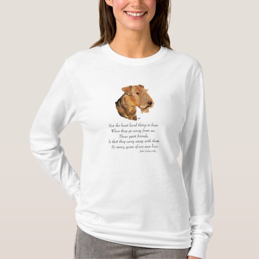 Airedale, Welsh, Lakeland Terrier Aandenken T-shirt (Voorkant)