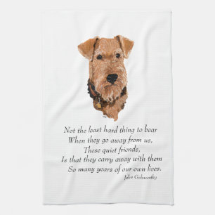 Airedale, Welsh, Lakeland Terrier Aandenken Theedoek