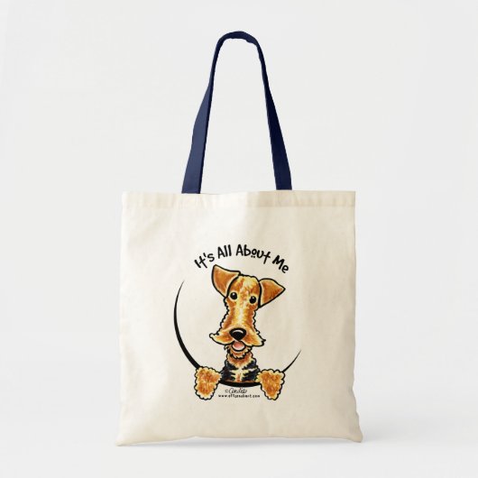 Airedale Welsh Terrier heeft alles over mij Tote Bag (Voorkant)