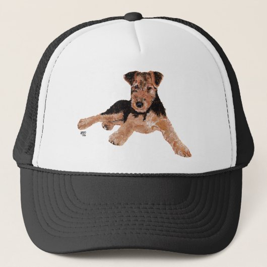 Airedale / Welsh Terrier Pup Trucker Pet (Voorkant)