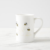 Airedales en bijen porselein kop (Rechts)