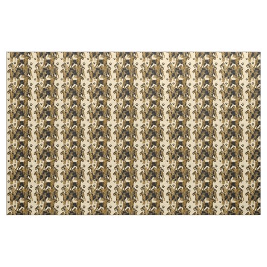Airedales Patterned fabric Stof (Yard (91,4 cm))