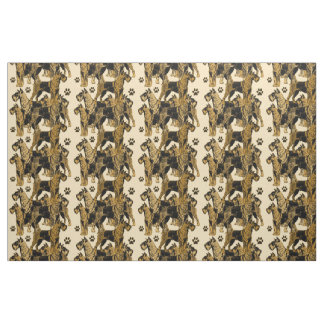 Airedales Patterned fabric Stof