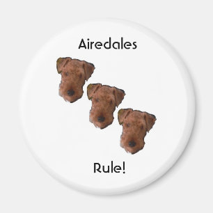 Airedales Rule! Magneet