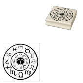 Aires Astrologisch Celestial Design stempel (Gestempeld)