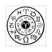 Aires Astrologisch Celestial Design stempel (Afrduk)