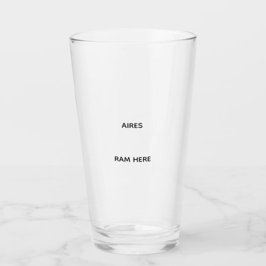 Aires glas (Achterkant)