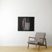 Airframe Mechanic Aviation American Flag Wandkleed (In Situ (horizontaal))